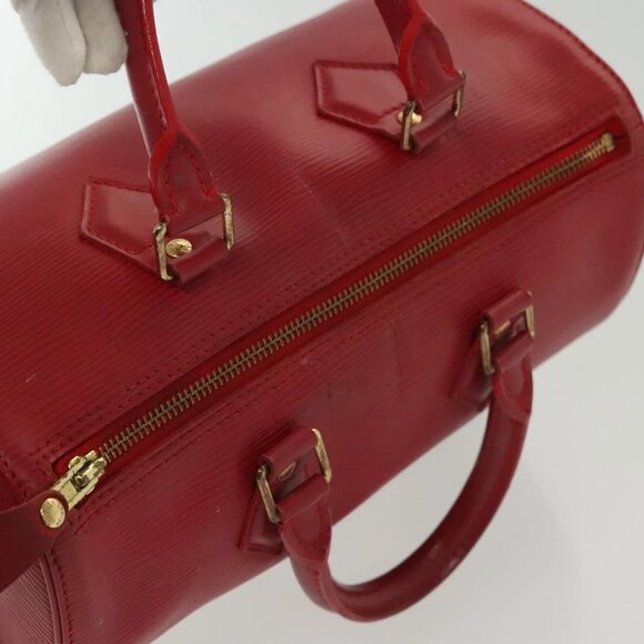 LOUIS VUITTON Epi Speedy 25 Hand Bag Castilian Red - Picture 8 of 16